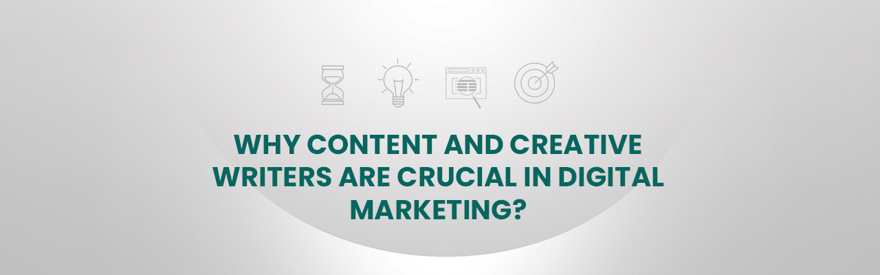 Why Content and creative writers are crucial in digital marketing? - Banner Image